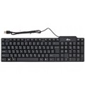 Клавиатура Ritmix RKB-111 USB, проводная, черная