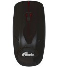 Мышь компьютерная Ritmix RMW-110 беспроводная, USB, черная с красным