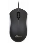 Мышь компьютерная Ritmix ROM-202 проводная, USB, черная с белым