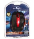 Мышь компьютерная Titanum Barracuda TM108K USB, проводная, черная с красным