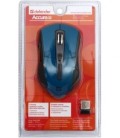 Мышь компьютерная Defender Accura MM-965 USB, беспроводная, серая с синим