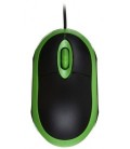 Мышь компьютерная Omega OM06VG USB, проводная, черная с зеленым