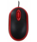 Мышь компьютерная Omega OM06V USB, проводная, черная с красным