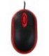 Мышь компьютерная Omega OM06V USB, проводная, черная с красным