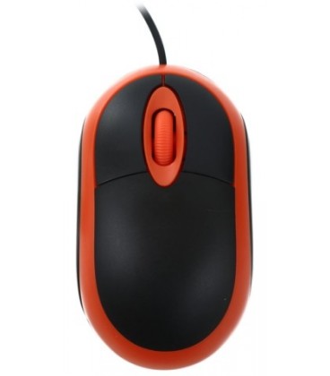 Мышь компьютерная Omega OM06V USB, проводная, черная с оранжевым