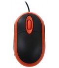 Мышь компьютерная Omega OM06V USB, проводная, черная с оранжевым