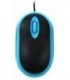 Мышь компьютерная Omega OM06V USB, проводная, черная с синим