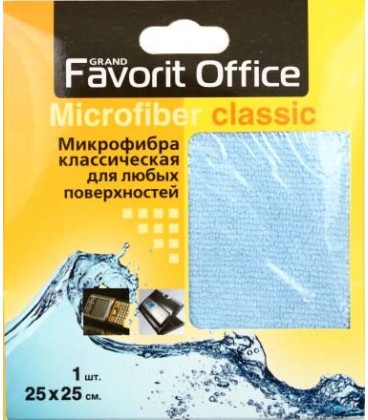 Салфетка из микрофибры для любых поверхностей Favorit Office 25*25 см