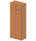 Шкаф офисный платяной 804*450*2155 мм, без замка, груша