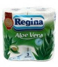 Бумага туалетная Regina 4 рулона, ширина 95 мм, Aloe Vera, белая