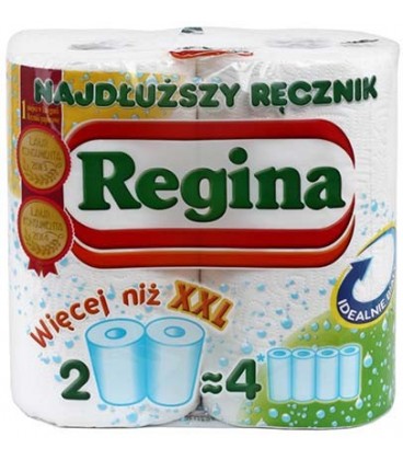 Полотенца бумажные Regina (в рулоне) 2 рулона, белые