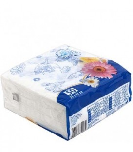 Салфетки сервировочные «Семья и комфорт» 24*24 см, 50 шт., «Ромашка»