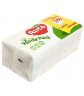 Салфетки сервировочные Ruta 24*24 см, 200 шт., белые