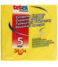 Салфетки из вискозы Tetex 30*34 см, 5 шт.