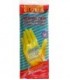 Перчатки латексные хозяйственные Gloves размер M, желто-голубые