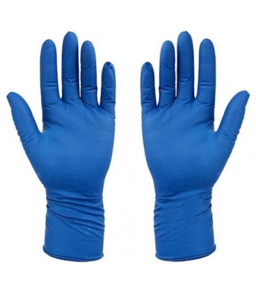 Перчатки латексные хозяйственные Flexy Gloves размер М, синие