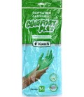 Перчатки латексные Komfi Comfort Plus размер M, зеленые