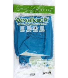 Перчатки резиновые VersaTouch размер L, голубые