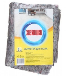 Салфетка для пола «Хозяюшка» 70*70 см, серая