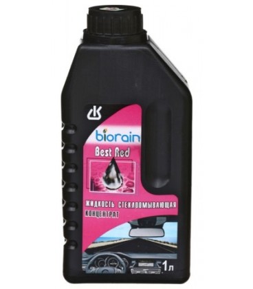 Жидкость стеклоомывающая Biorain 1000 мл, концентрат, Best Red