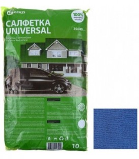 Салфетка из микрофибры для автомобиля Grass Universal 35*40 см, 10 шт.