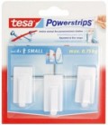 Крючки подвесные самоклеящиеся малые Tesa Powerstrips 1,4*3,4 см, прямоугольные белые