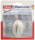 Крючки подвесные самоклеящиеся стальные Tesa Powerstrips 5*2 см, хромированный овальный