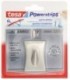 Крючки подвесные самоклеящиеся стальные Tesa Powerstrips 5*2 см, хромированный вогнутый