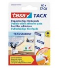 Накладки клейкие Tesa Tack 60 шт. в упаковке, прозрачные