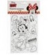 Набор открыток-раскрасок детских Disney 10,5*15 см, 4 шт., «Принцессы. Минни Маус»