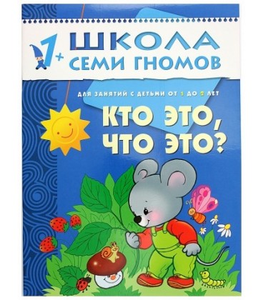 Книжка развивающая «Второй год обучения» 215*290 мм, «Кто это, что это?»