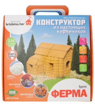 Конструктор керамический Brickmaster «Ферма» (229 деталей)