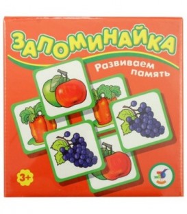 Игра настольная «Запоминайка» «Овощи и фрукты», 3-7 лет