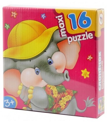 Игра настольная «Развивающая мозаика Maxi Puzzle» «Слоненок», 3+