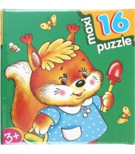 Игра настольная «Развивающая мозаика Maxi Puzzle» «Белочка», 3+