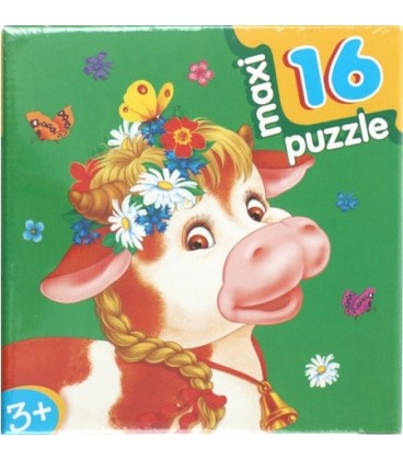 Игра настольная «Развивающая мозаика Maxi Puzzle» «Коровка», 3+