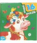 Игра настольная «Развивающая мозаика Maxi Puzzle» «Коровка», 3+