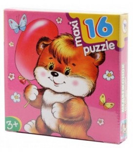 Игра настольная «Развивающая мозаика Maxi Puzzle» «Медвежонок», 3+