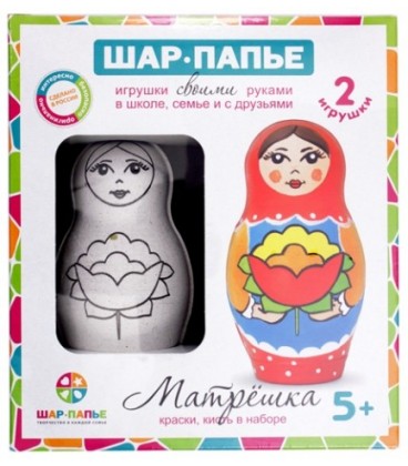Набор для создания игрушки «Шар Папье» «Матрешка» (2 игрушки в наборе)