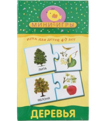 Игра настольная «Мини-игры» «Деревья», 4-7 лет