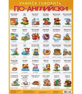 Плакат развивающий «Дрофа Медиа» «Учимся говорить по-английски»