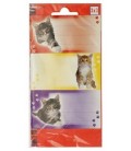 Наклейки Herlitz 8*16 см, 3 л., «Котята» (с линовкой для записей)