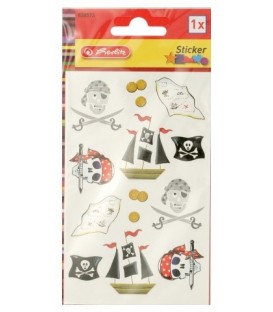 Наклейки Herlitz 8*16 см, 3 л., «Пираты»