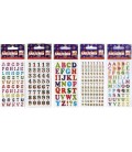 Наклейки Fancy Creative 65*125 мм, «Цифры-буквы», 6 дизайнов ассорти (цена за 1 набор)