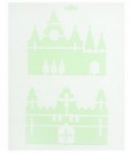 Трафарет пластиковый 20,5*25,5 см, «Замки. Модель 20»