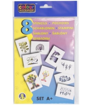 Набор шаблонов Colour Workshop для творчества тип А+, 210*150 мм, 8 шт.
