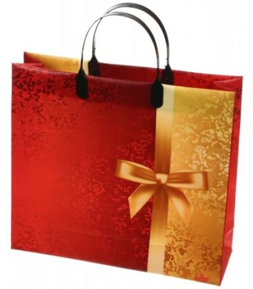 Пакет подарочный «Тико-пластик» 30*28 см, «Блестящий подарок»