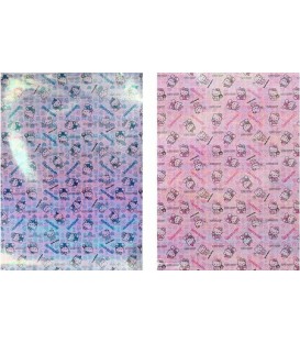 Бумага упаковочная Winter Wings 50*70 см, Hello kitty голографик, ассорти