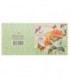 Мини-открытка поздравительная Fiesta 85*85 мм, Flower Vintage (снегирь, цветок и бабочка)