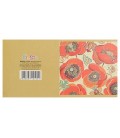 Мини-открытка поздравительная Fiesta 85*85 мм, «Маки»